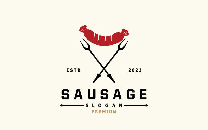 Korvlogotyp Vector Meat Fork V 4