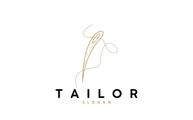 Tailor Logo jehla a nit Vector V6