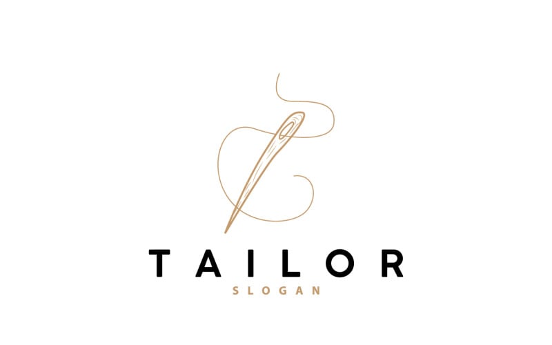 Tailor Logo Needle and Thread Vector V4 - TemplateMonster