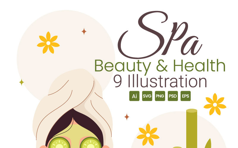 9 Lázně krása a zdraví ilustrace