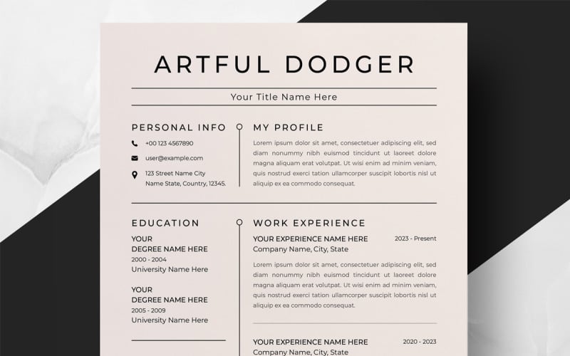Simple & Clean Modern Resume