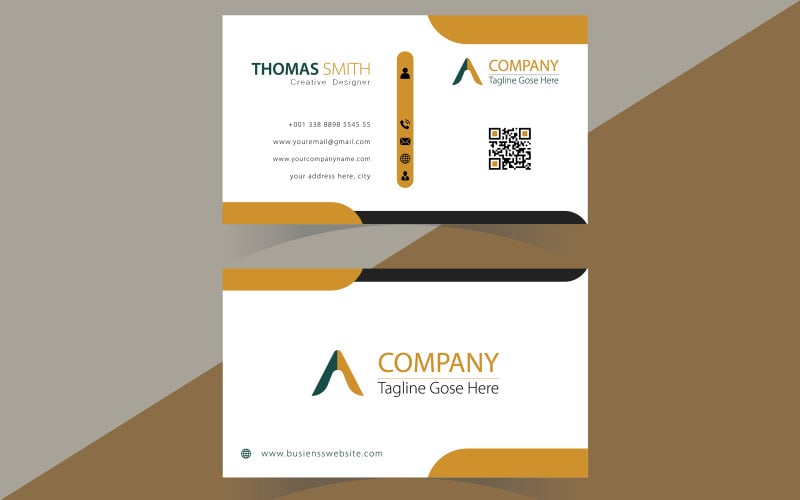 Stylist Featuring the company's brand modern Business card