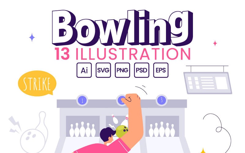 13 Иллюстрация игры в боулинг