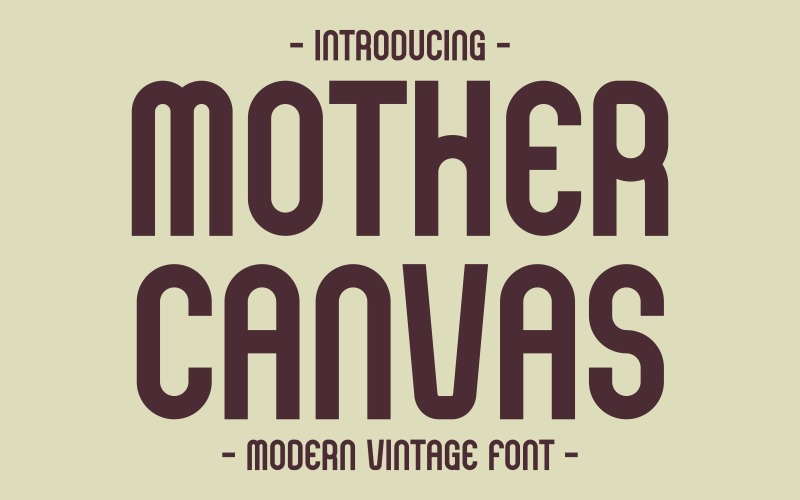 Moeder Canvas - Vintage Sans