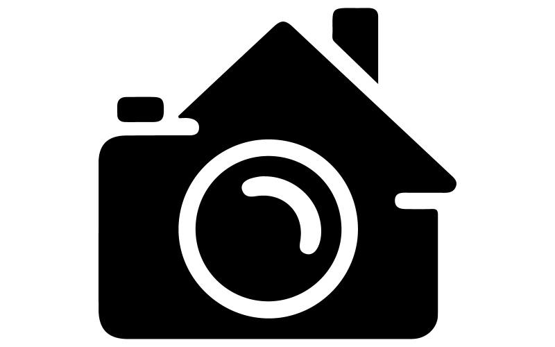Minimalistyczna ikona aparatu fotograficznego