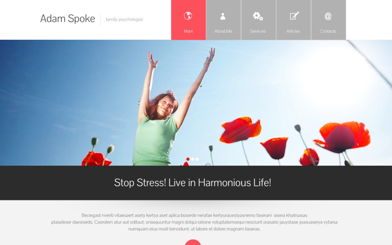 Template Web Flexivel Para Sites De Psicologo