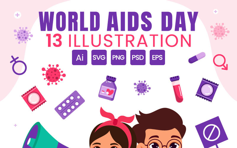 13 Illustration zum Welt-AIDS-Tag