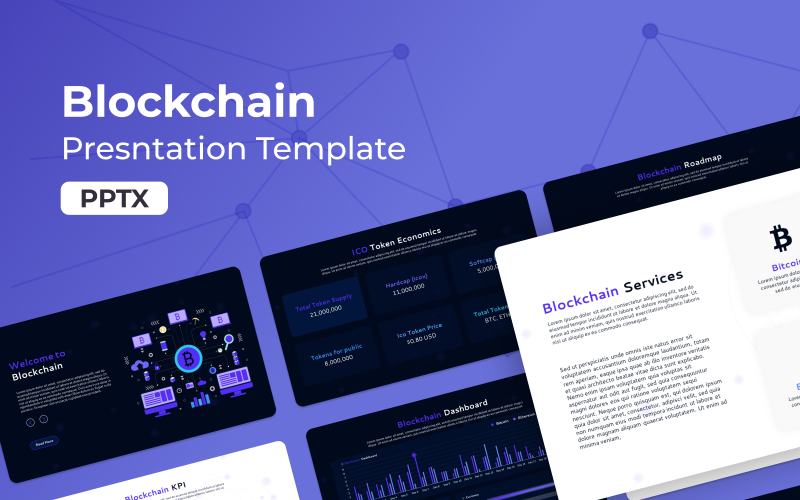 Blockchain-presentatie - PowerPoint-sjabloon