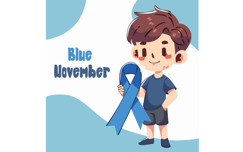 A Movember tudatosság hónapjának illusztrációja