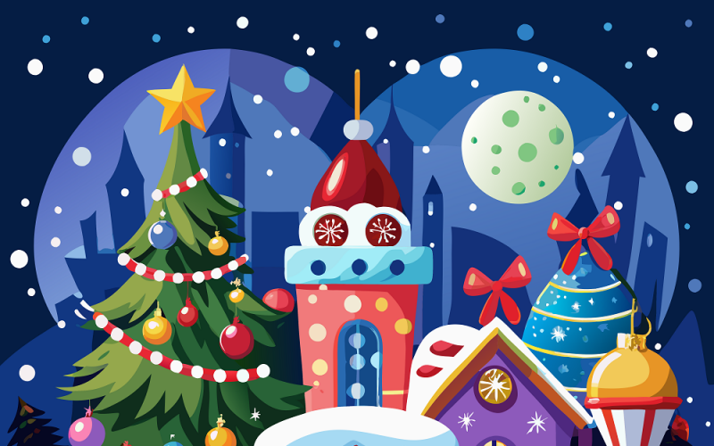 Capturez la magie de Noël : Pack de photos de vacances premium (PNG et SVG)