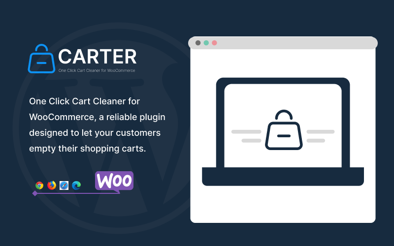 Carter – egy kattintással rendelkező kosártisztító a WooCommerce számára
