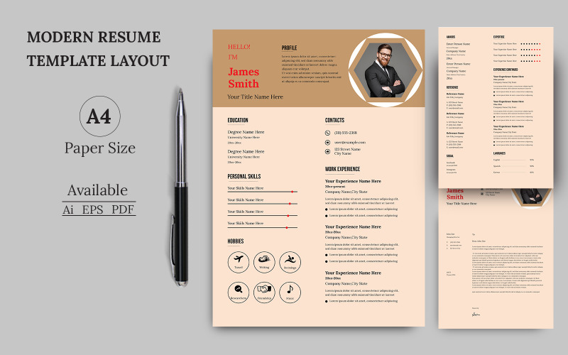 Fair color Resume Template 464545 - Fair Color Resume Template 464545 Original 