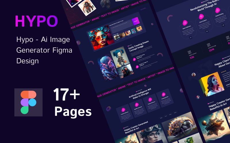 Hypo - KI-Bildgenerator Figma-Vorlage