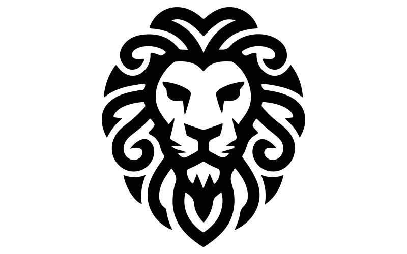 Illustration vectorielle de tête de lion