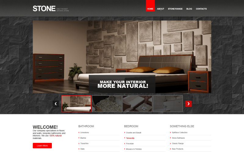 Modèle de site Web réactif de plancher