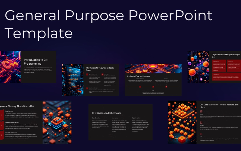 General Purpose PowerPoint Presentation Template: Introduction to C++ Programming