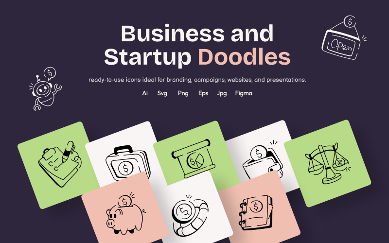 Ikony podnikání a spuštění