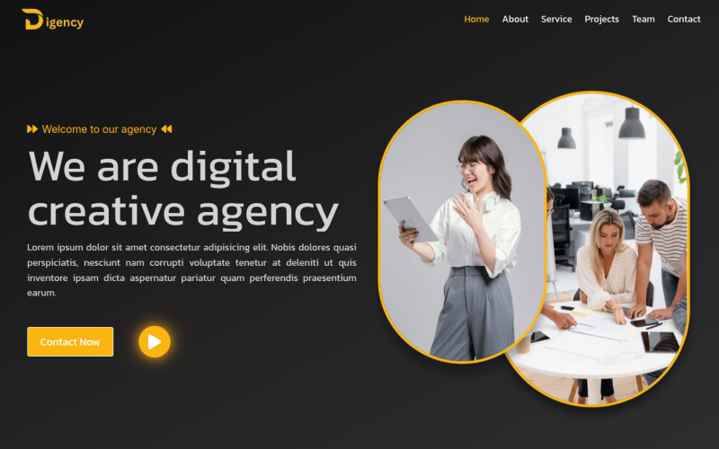 Digency - Responsiv HTML5-mall