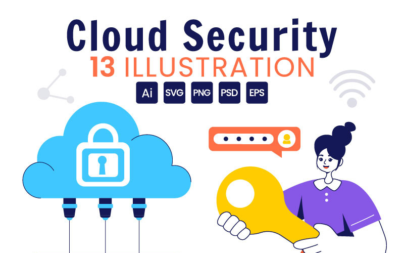 13 Illustration de la sécurité du cloud numérique