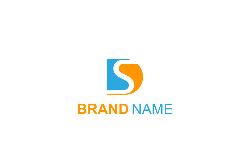 Modèle de logo lettre SD ou DS