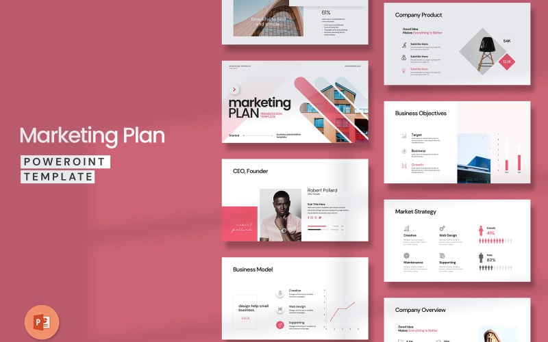 Marketing Plan Layout  Presentation Template