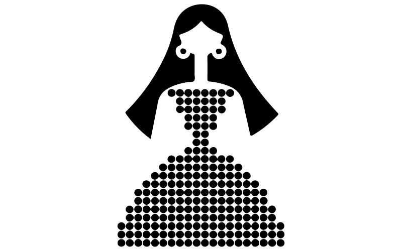 Un logotipo para una tienda de ropa de mujer.