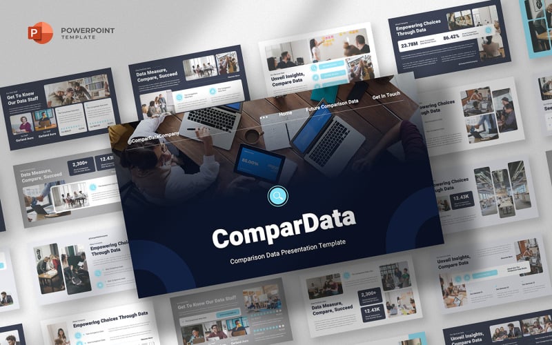 Compardata - Datajämförelse Powerpoint-mall