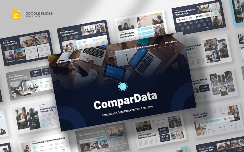 Compardata - Gegevensvergelijking Google Slides-sjabloon