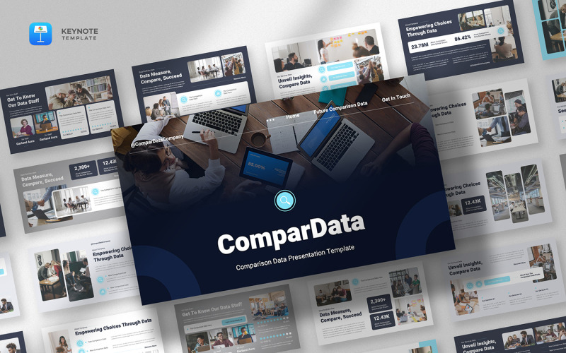Compardata - Keynote-Vorlage für Datenvergleich