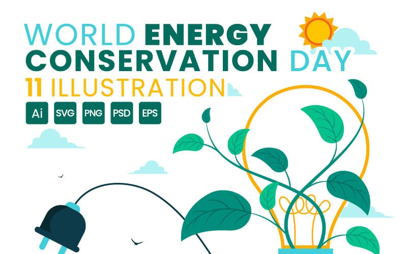 11 World Energy Conservation Day Illustration