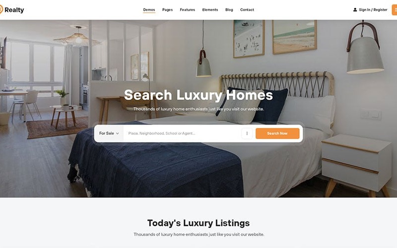 Realty - Thème WordPress pour l'immobilier