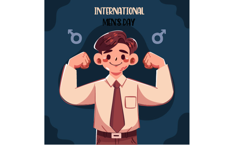 Ilustração do Dia Internacional do Homem