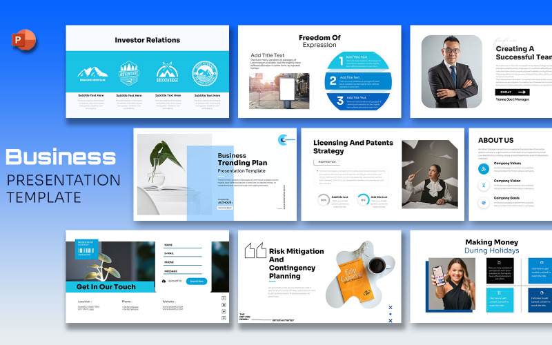 Business Management Presentationsbilder