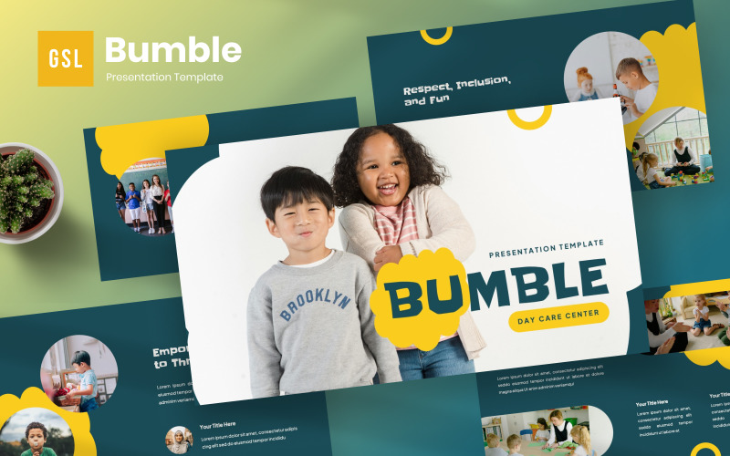 Bumble - Szablon slajdu Google dla ośrodka opieki dziennej