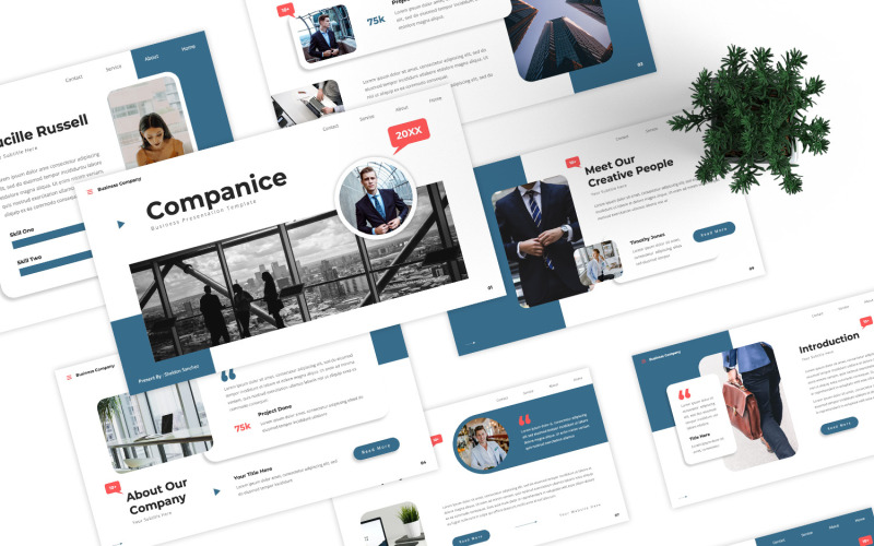 Companice - 商业 Google 幻灯片模板