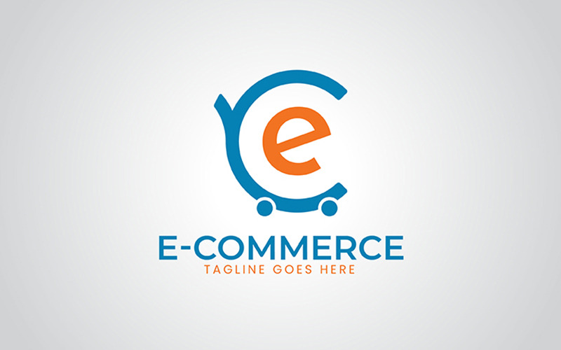 Modello di progettazione del logo per l'e-commerce