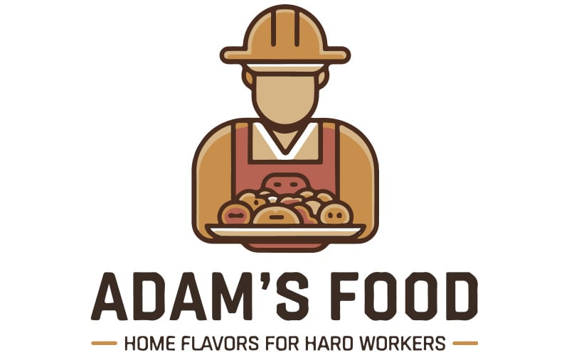 Ploché a moderní logo pro restauraci