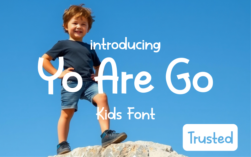 Schriftart „Yo Are Go Kids Edition“