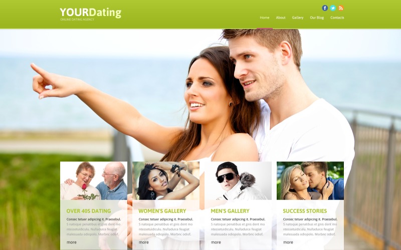 Dating responsieve Joomla-sjabloon