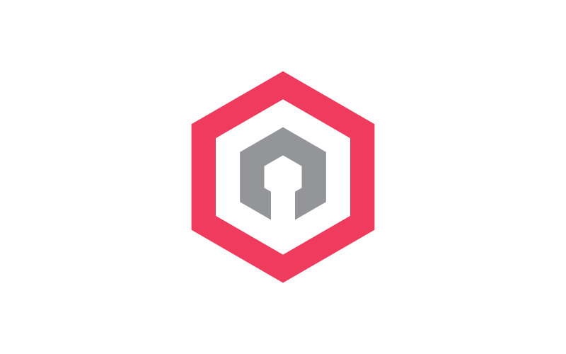 Creatief Lock-logo vectorsjabloon 1