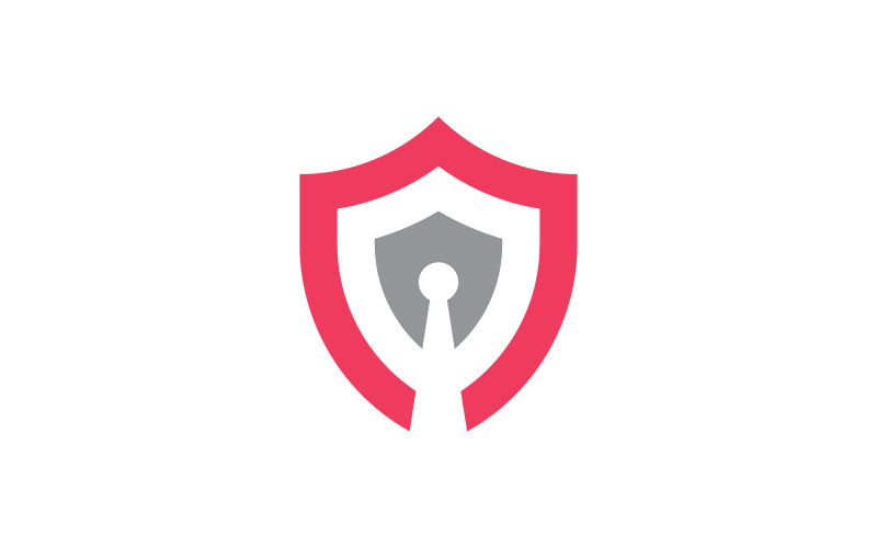 Creatief Lock-logo vectorsjabloon 5