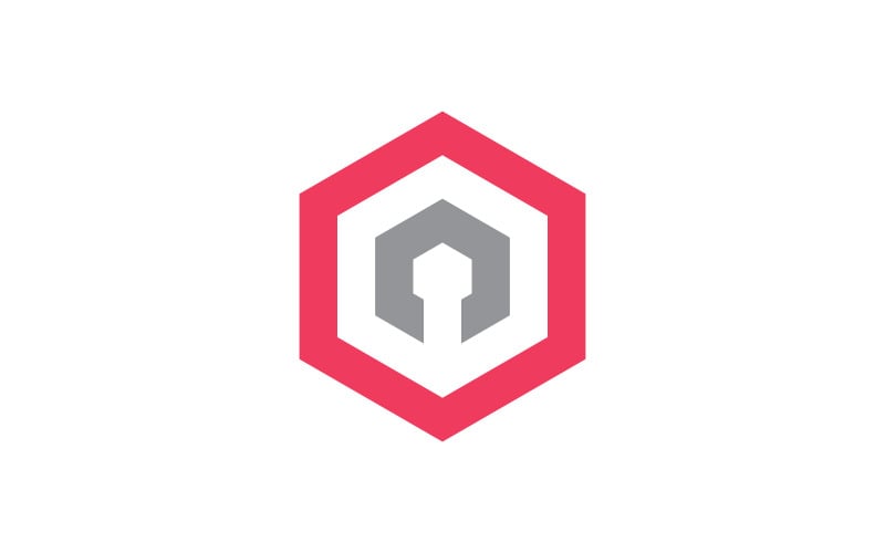 Creative Lock logo vector template 1