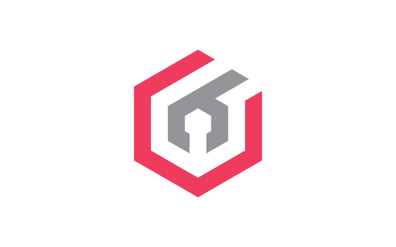 Creative Lock logo vector template 2