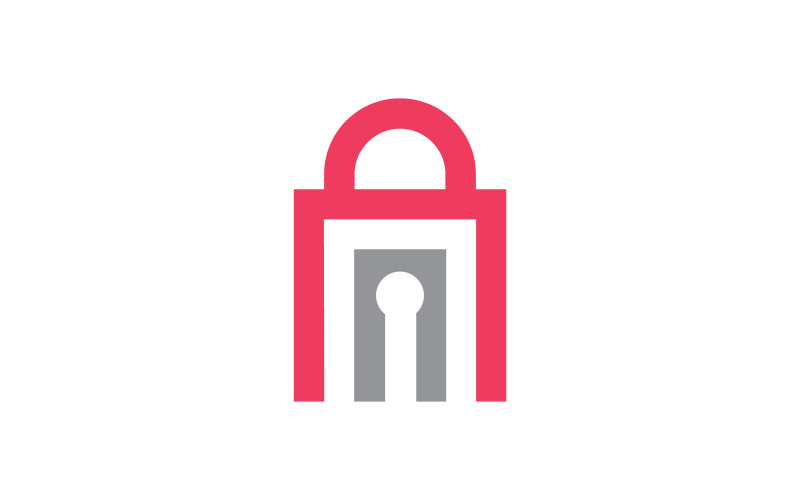 Creative Lock logo vector template 8