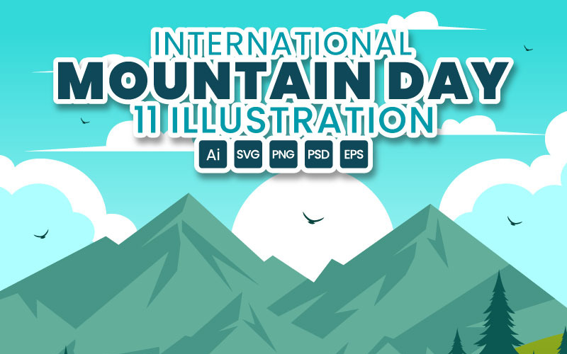 11 Ilustración del Día Internacional de las Montañas