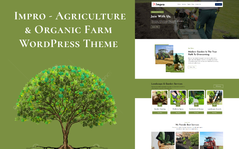 Impro - Thème WordPress pour l'agriculture et la ferme biologique