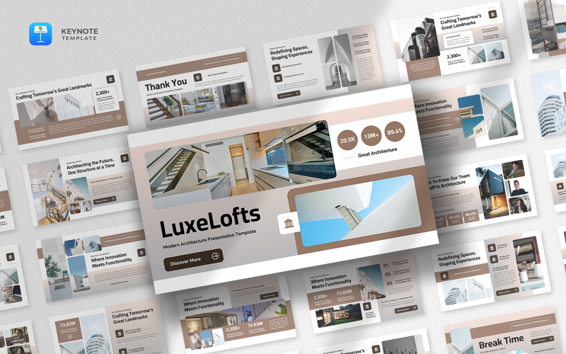 Luxelofts - Modern Mimarlık Keynote Şablonu