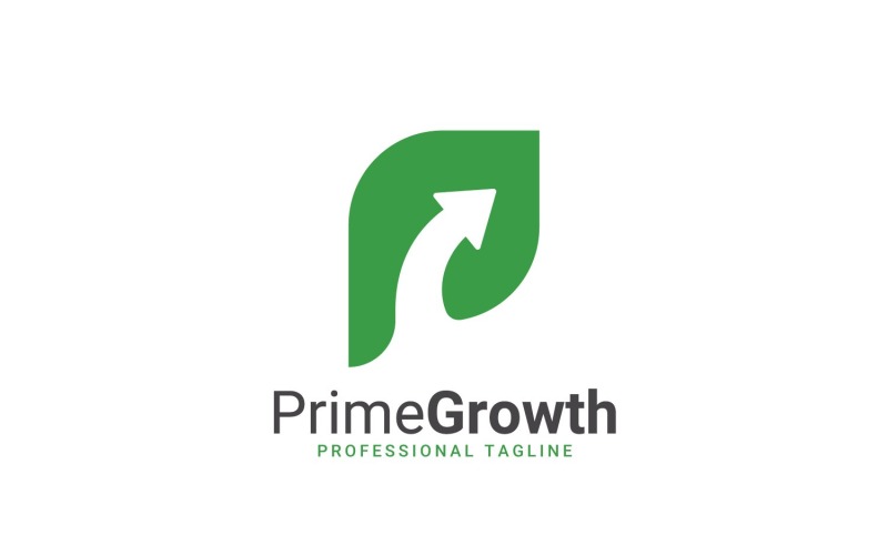 Modello di logo Prime Growth
