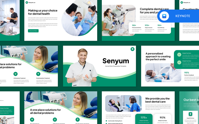 Senyum - Keynote-sjabloon voor tandheelkundige klinieken