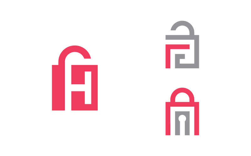 Vektorová šablona loga Creative Lock 15